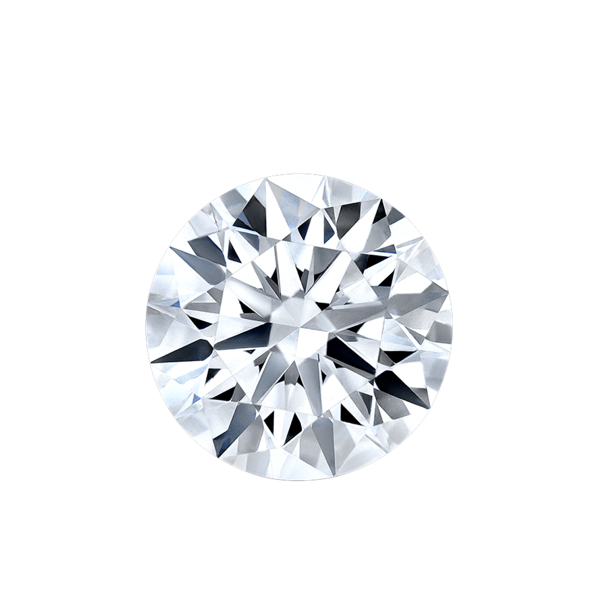 Round cut  Toi et Moi  Necklace in white gold