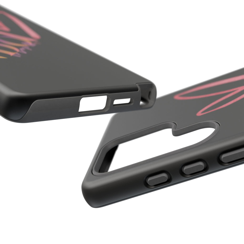 NDO Heart Phone Case – Slim Tough Protective iPhone Cover with Pink Heart Design