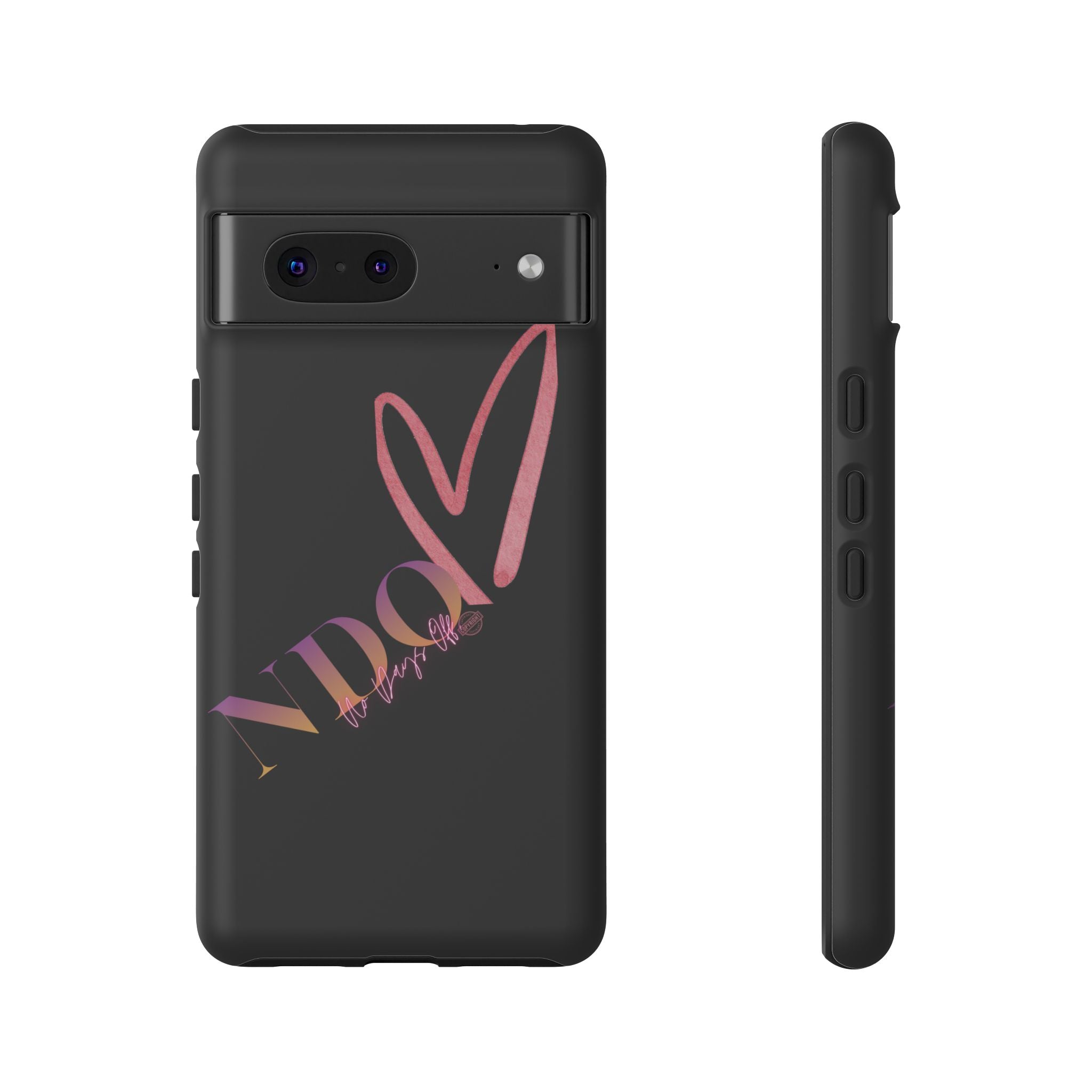 NDO Heart Phone Case – Slim Tough Protective iPhone Cover with Pink Heart Design