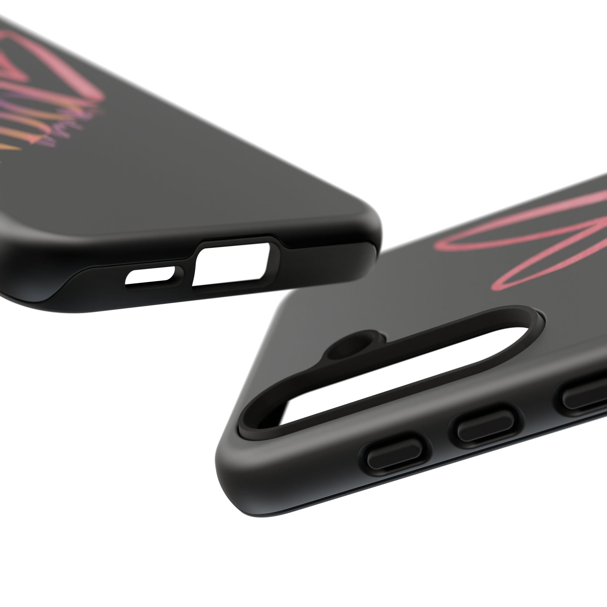 NDO Heart Phone Case – Slim Tough Protective iPhone Cover with Pink Heart Design