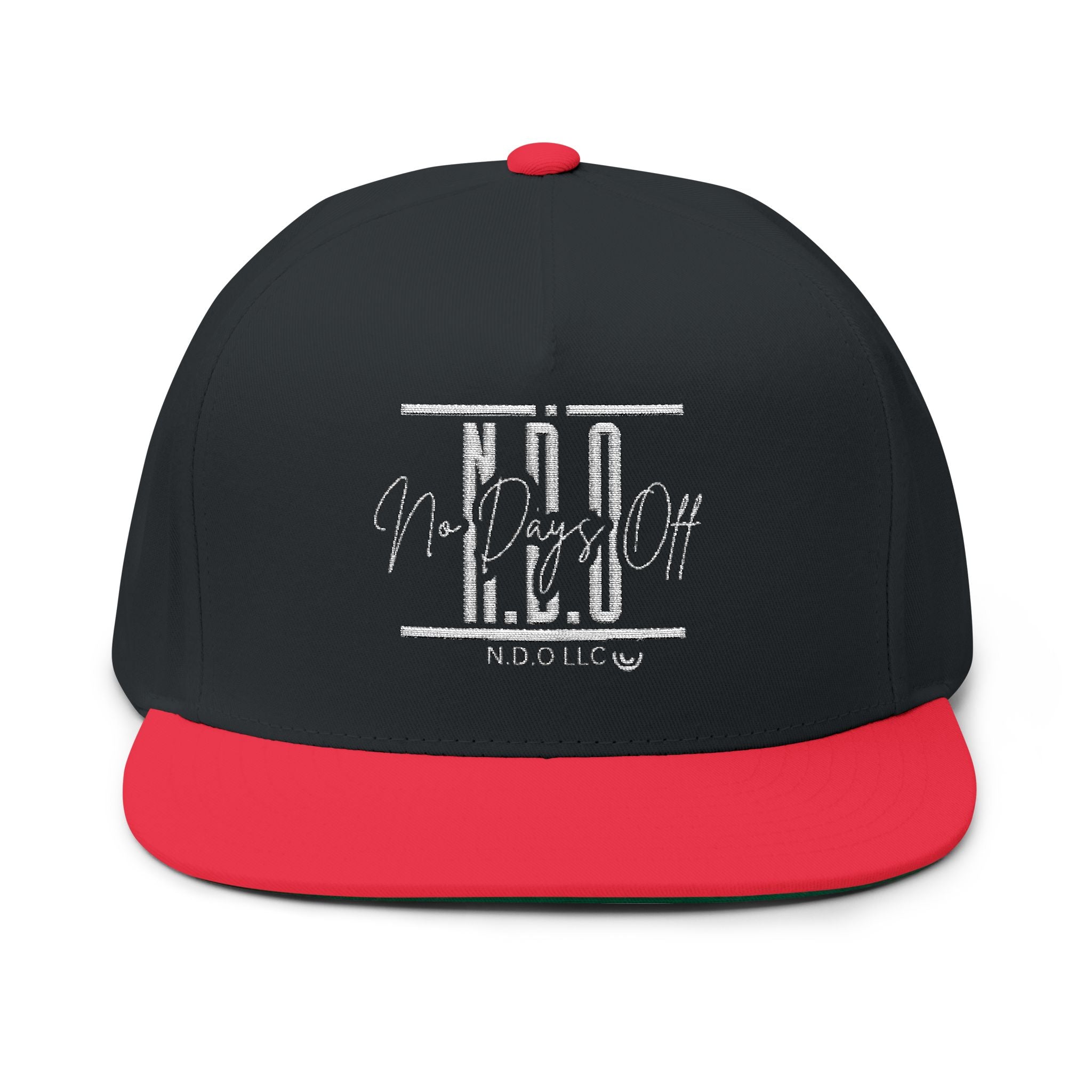 Flat Bill Cap — Embroidered NDO Streetwear Snapback
