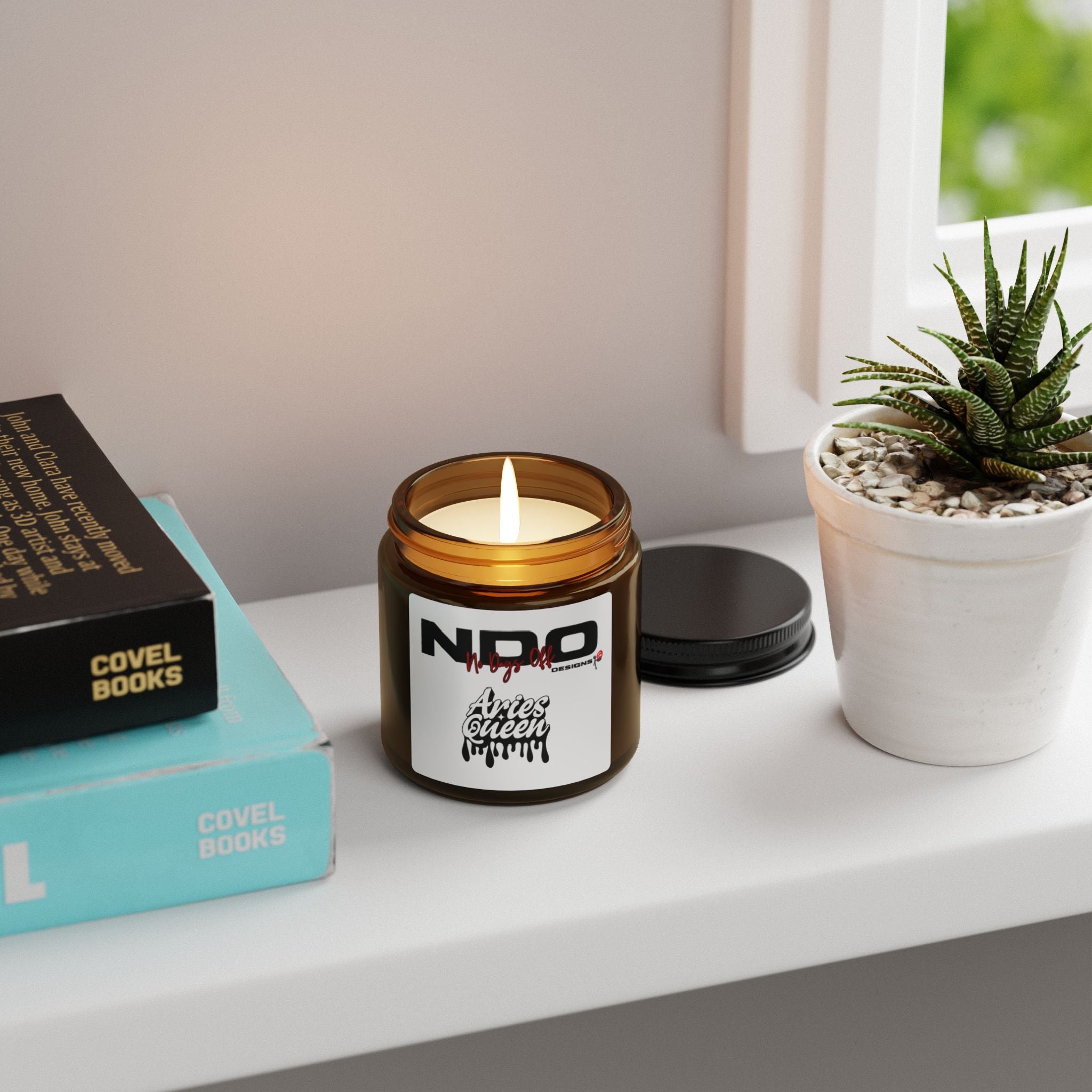 Amber Jar Soy Candle — NDO x Aries Queen Scented Candle