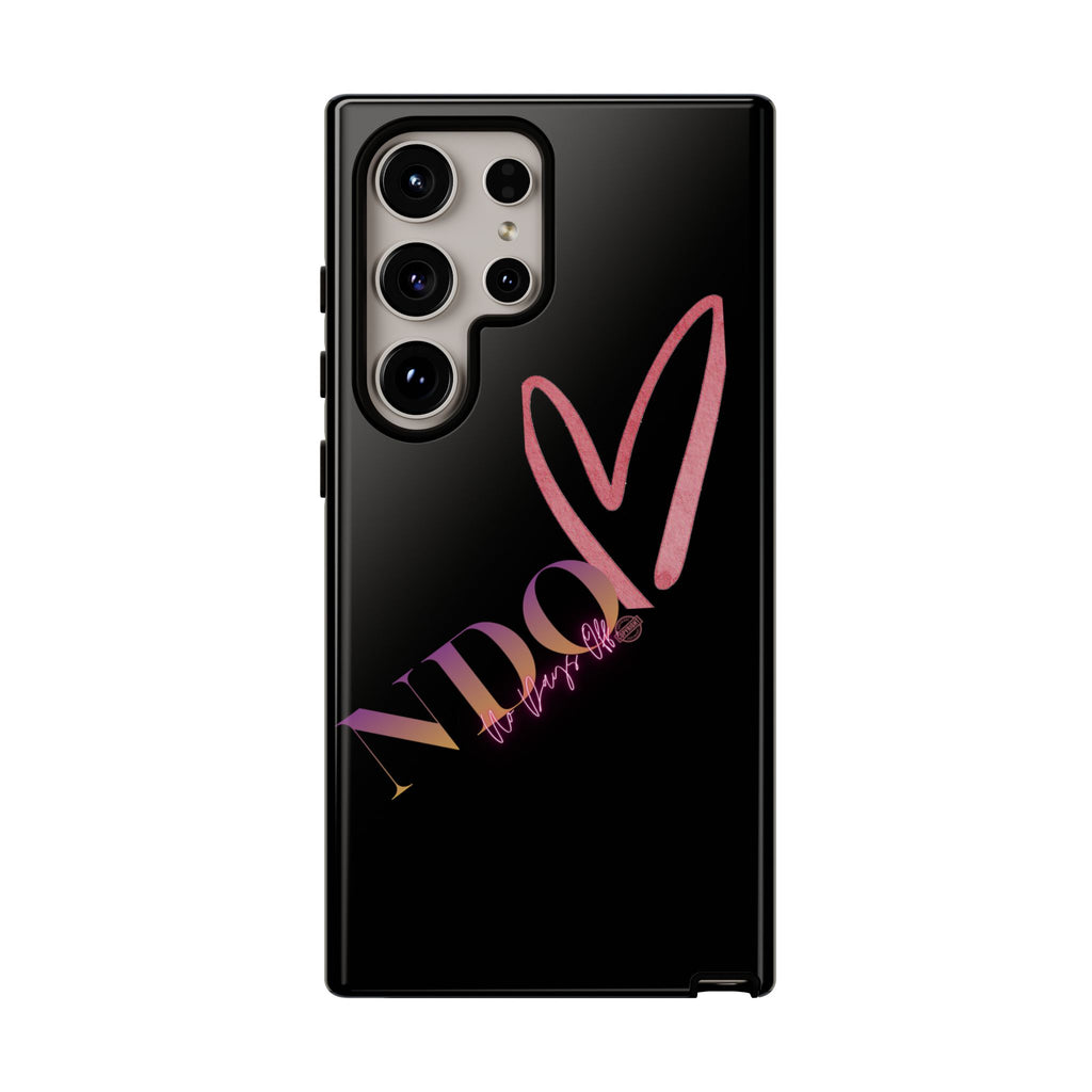 NDO Heart Phone Case – Slim Tough Protective iPhone Cover with Pink Heart Design
