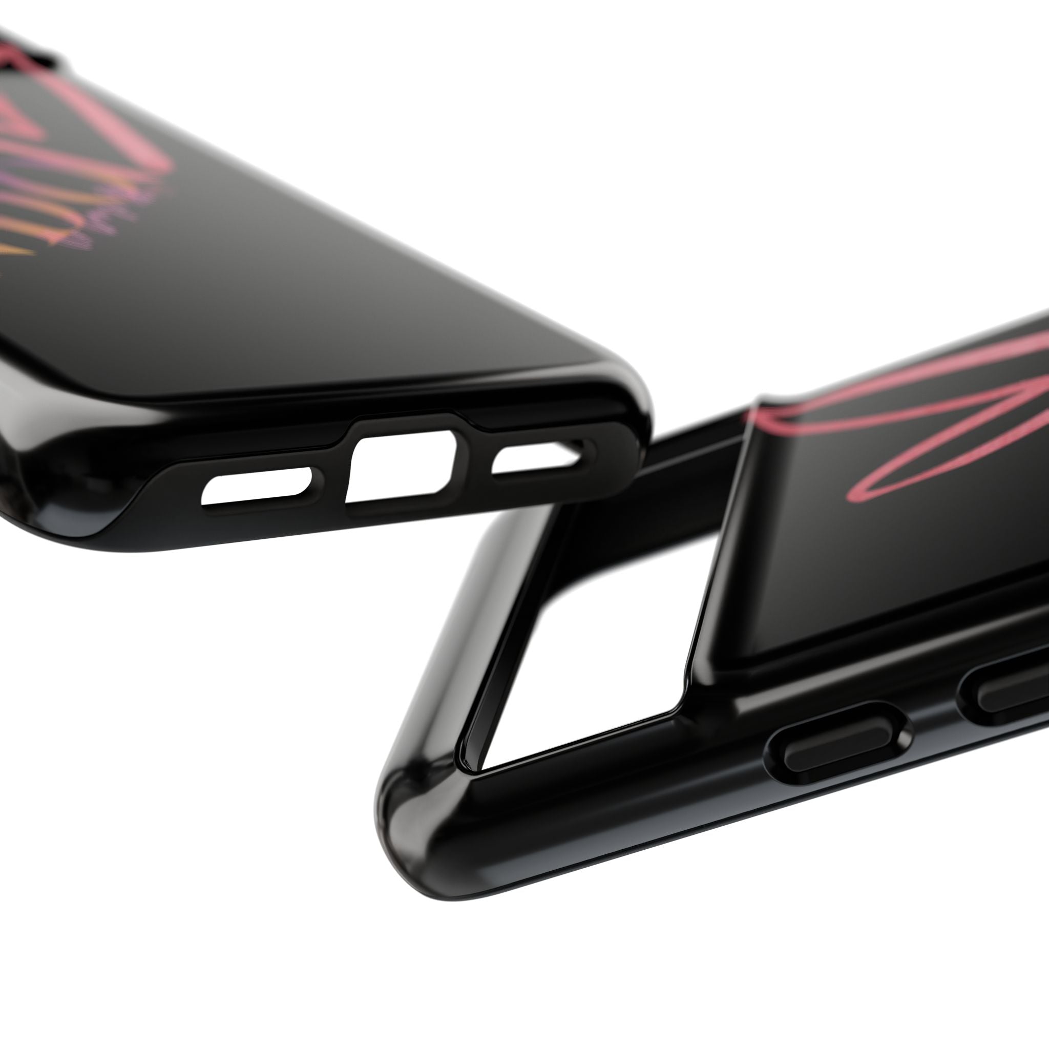 NDO Heart Phone Case – Slim Tough Protective iPhone Cover with Pink Heart Design