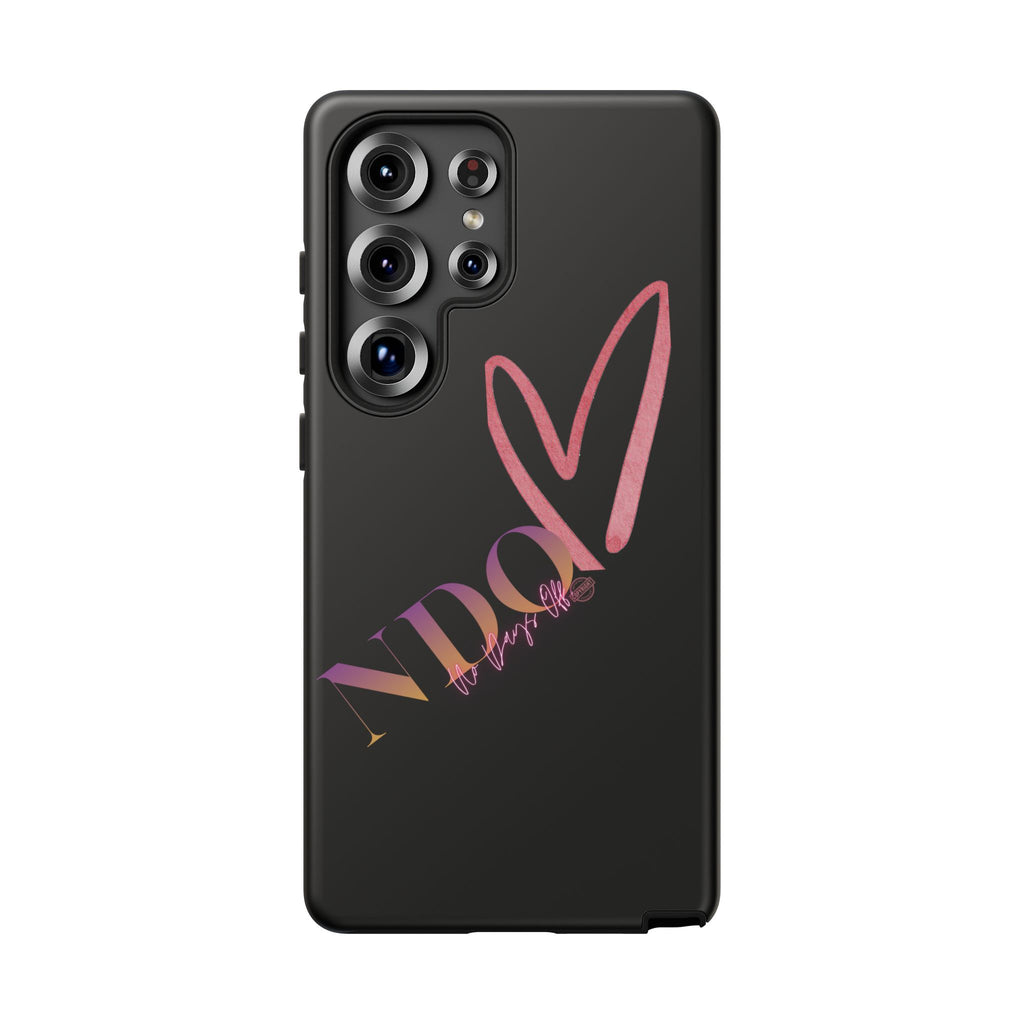 NDO Heart Phone Case – Slim Tough Protective iPhone Cover with Pink Heart Design