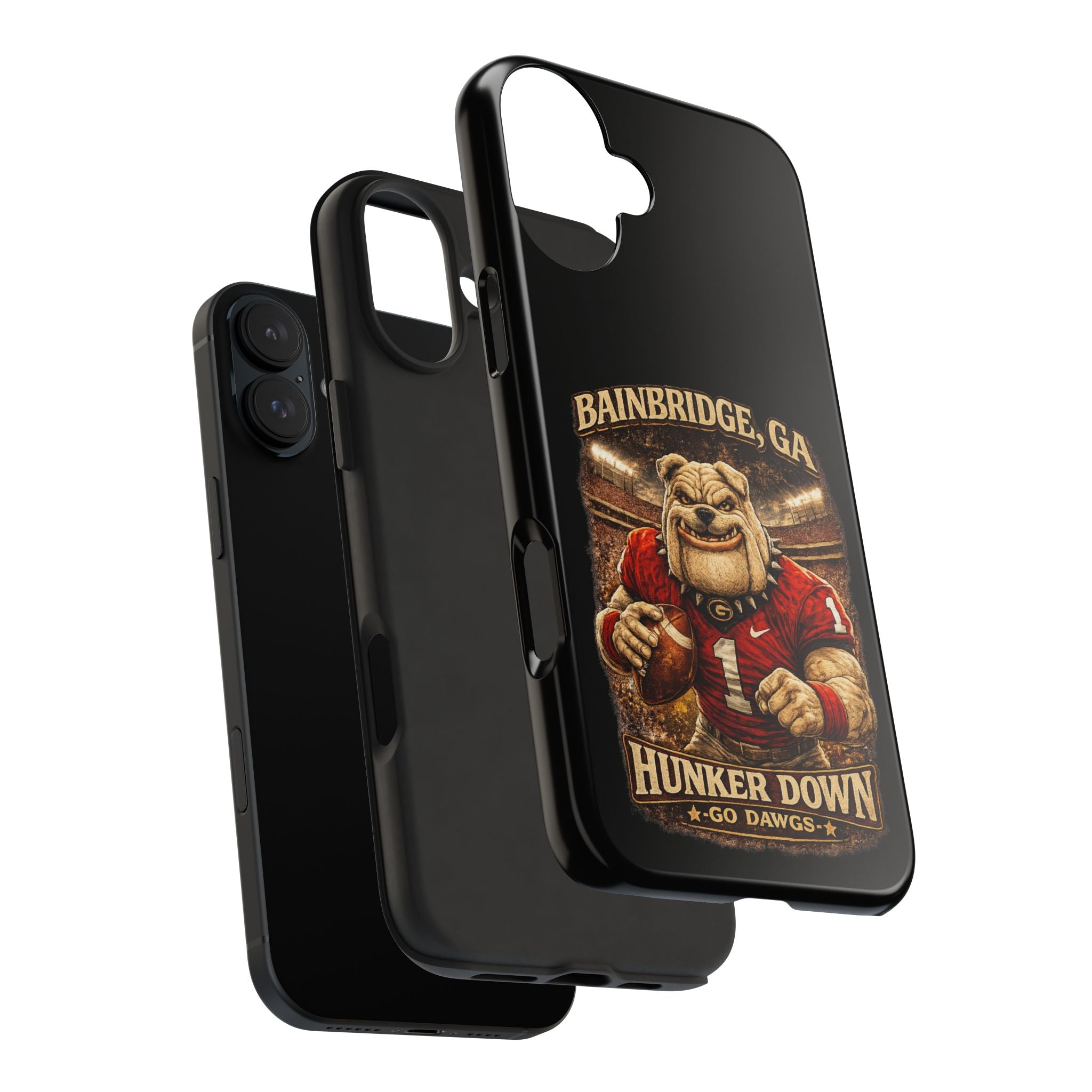 Bainbridge GA Bulldog Football Tough Phone Case — "Hunker Down" Game Day Protector