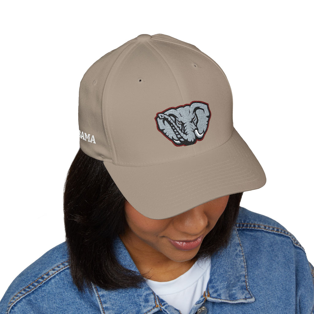 Embroidered ALABAMA (BAMA)  — Classic Structured Closed-Back Baseball Cap