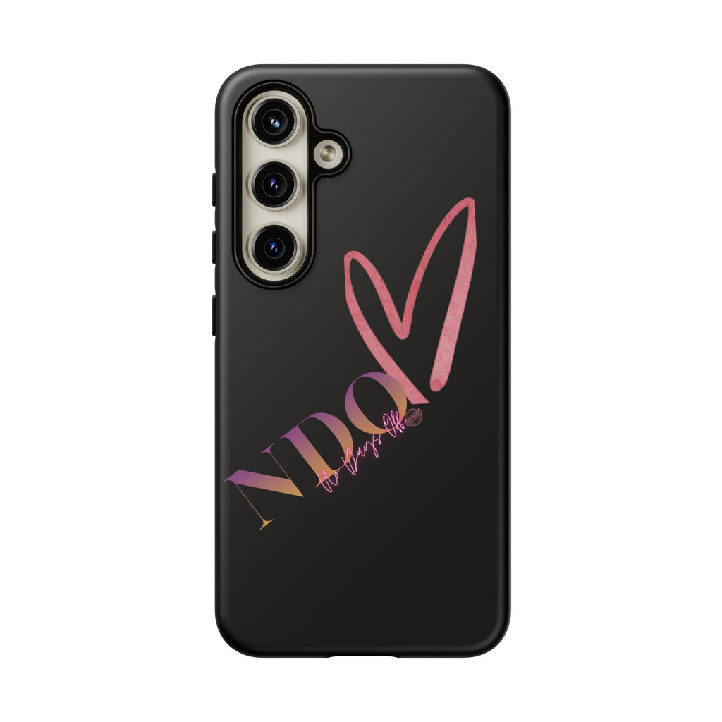 NDO Heart Phone Case – Slim Tough Protective iPhone Cover with Pink Heart Design