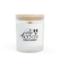 Frosted Glass Candle - Silly Scents 11oz Soy Candle with Wooden Lid