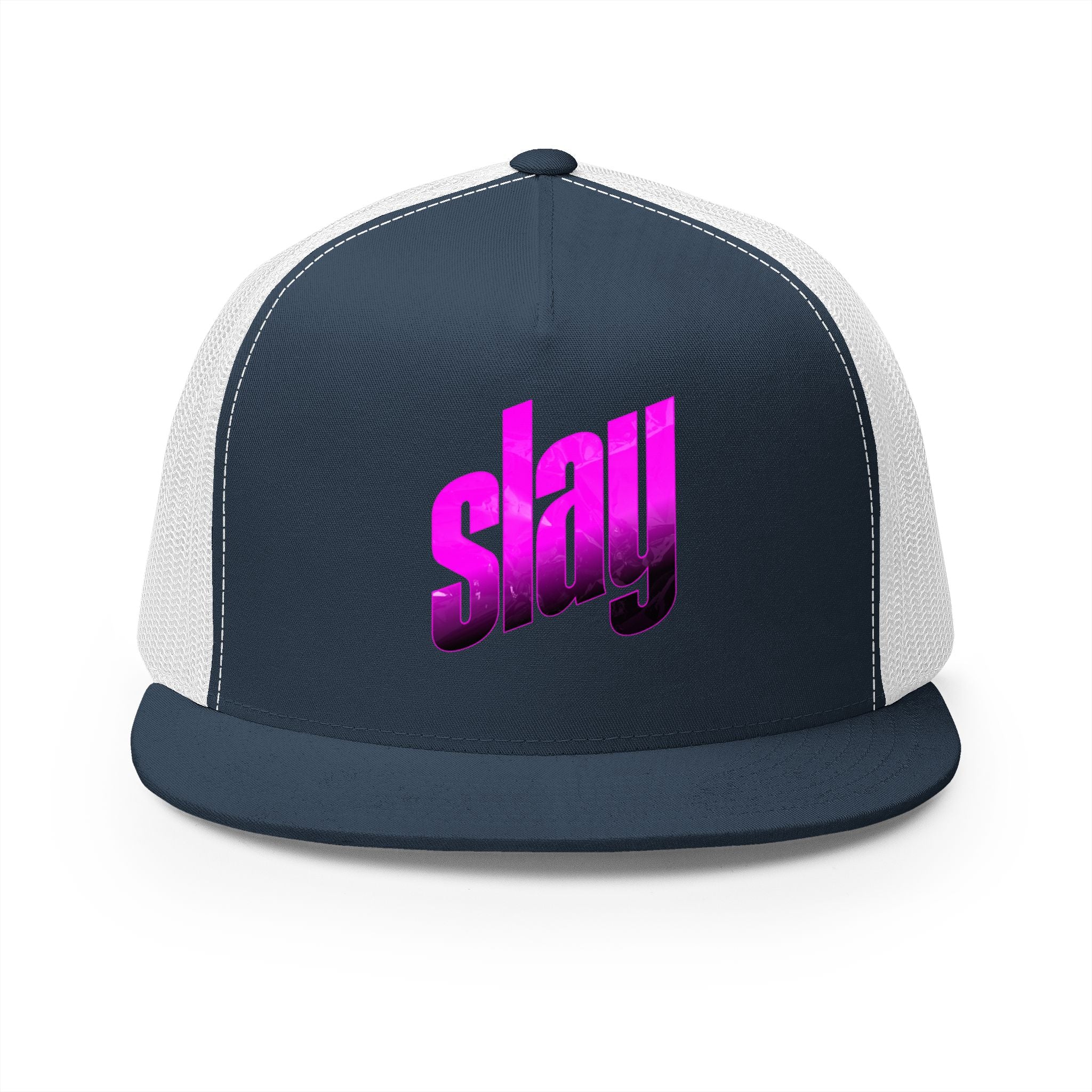 Slay Pink Gradient Trucker Cap