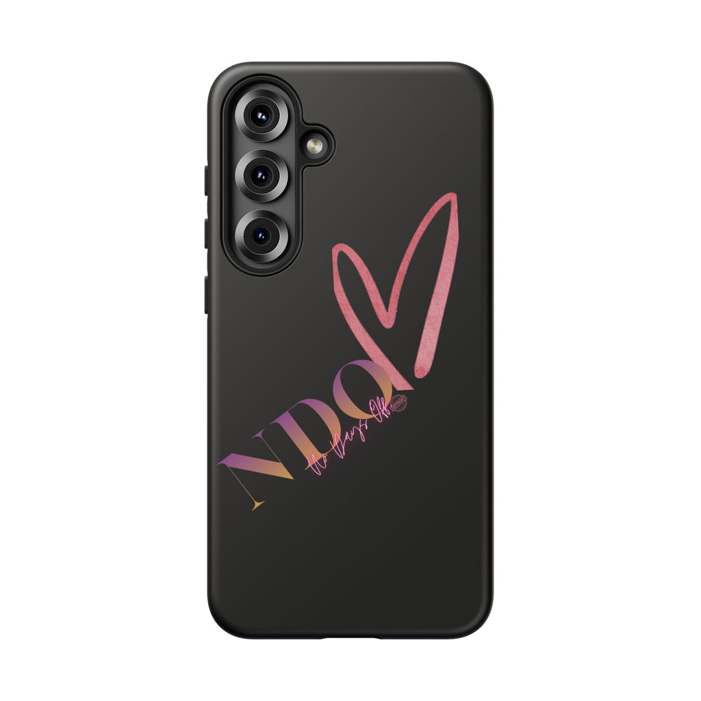 NDO Heart Phone Case – Slim Tough Protective iPhone Cover with Pink Heart Design