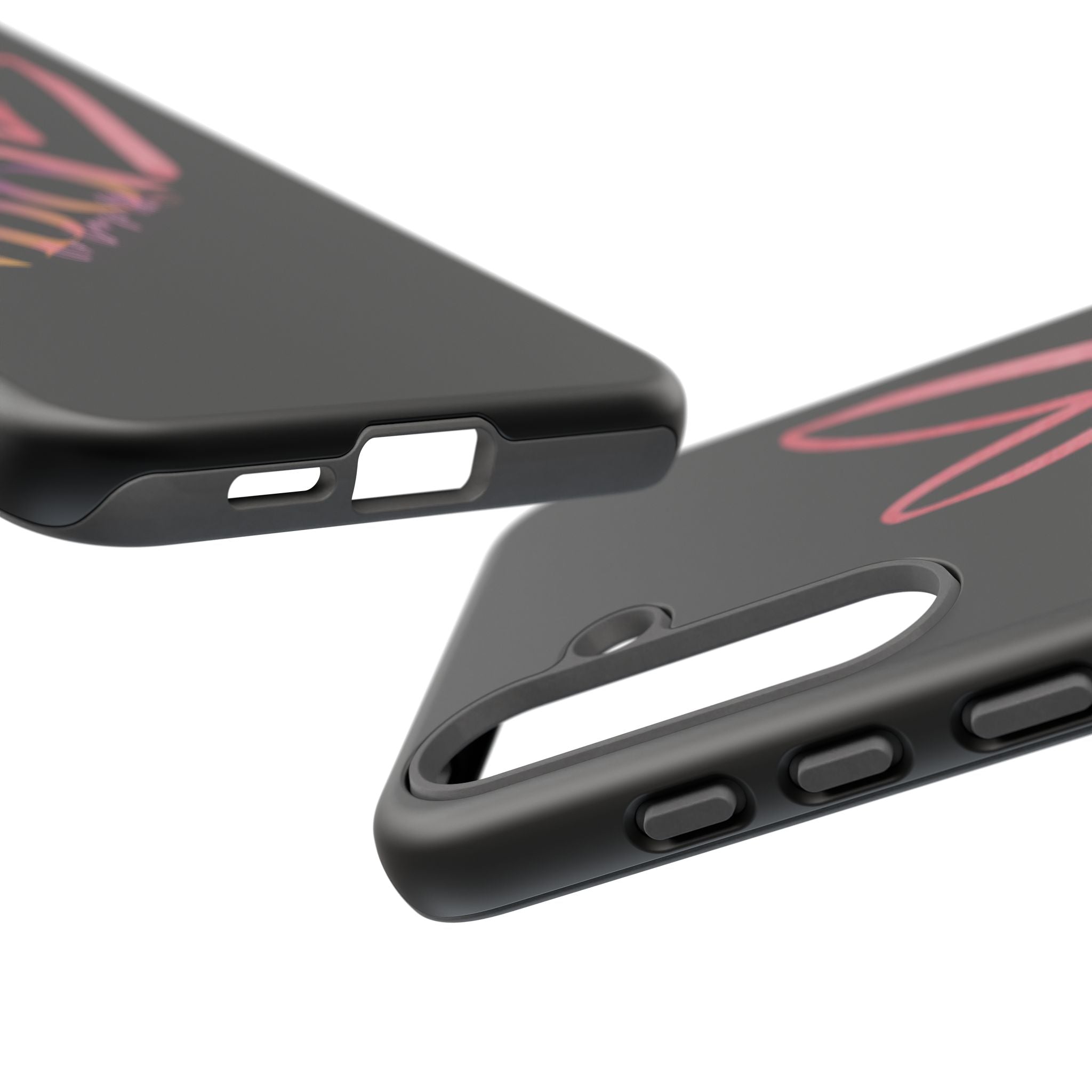 NDO Heart Phone Case – Slim Tough Protective iPhone Cover with Pink Heart Design
