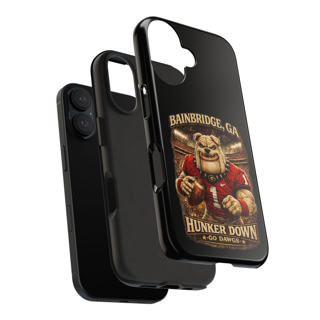 Bainbridge GA Bulldog Football Tough Phone Case — "Hunker Down" Game Day Protector