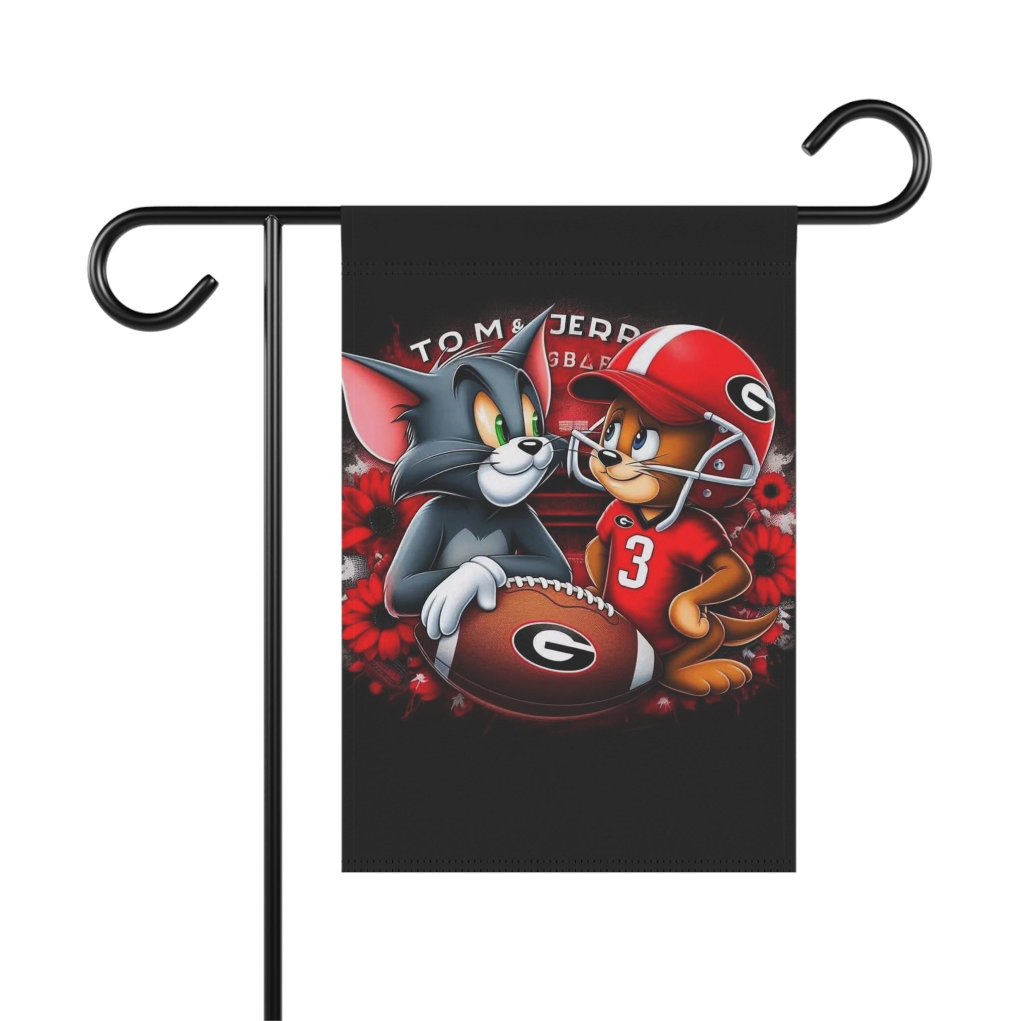 Tom & Jerry Football Garden Flag – Decorative House Banner for Fans