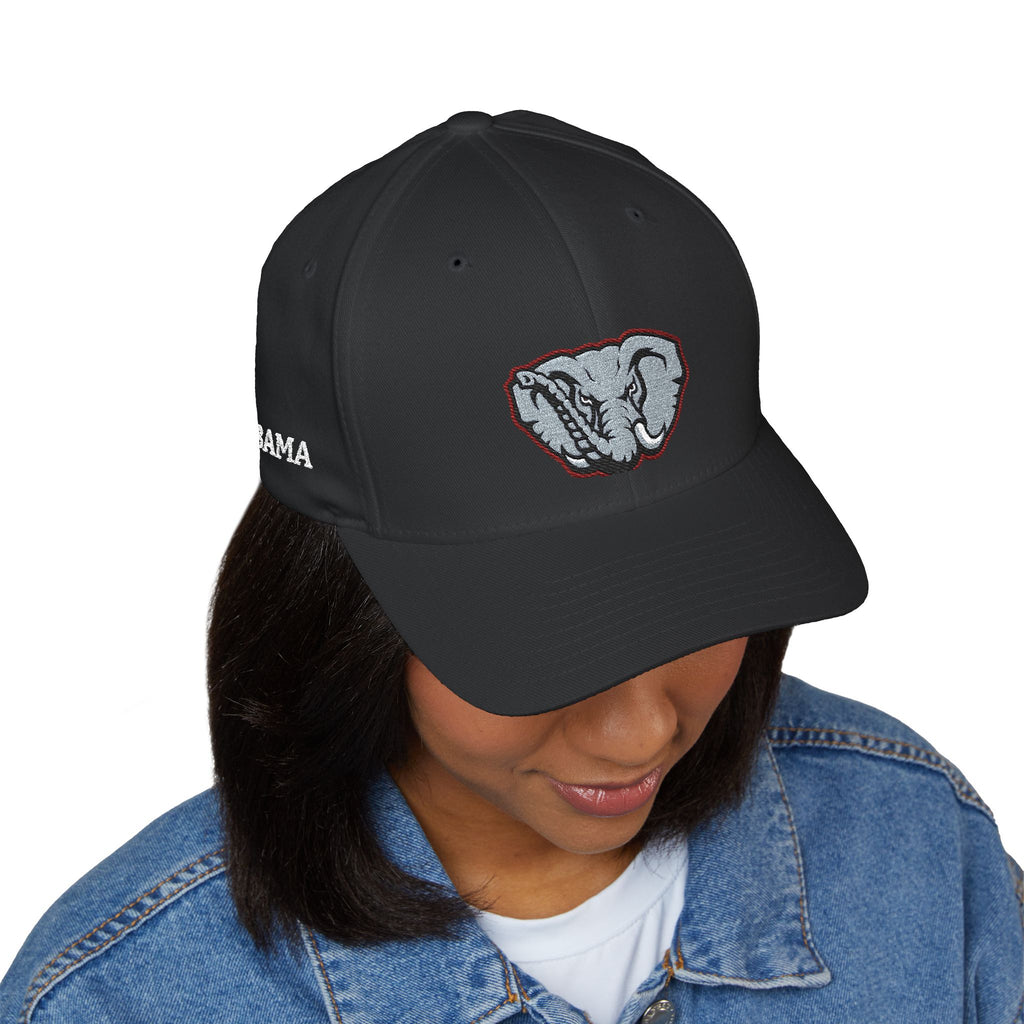 Embroidered ALABAMA (BAMA)  — Classic Structured Closed-Back Baseball Cap