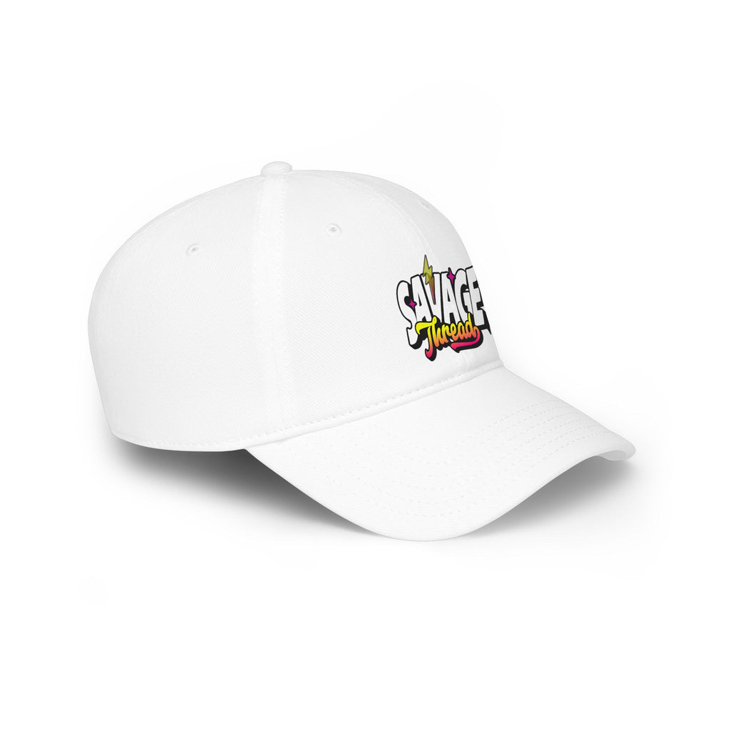 Savage Thread Low Profile Baseball Cap — Retro Streetwear Logo Hat