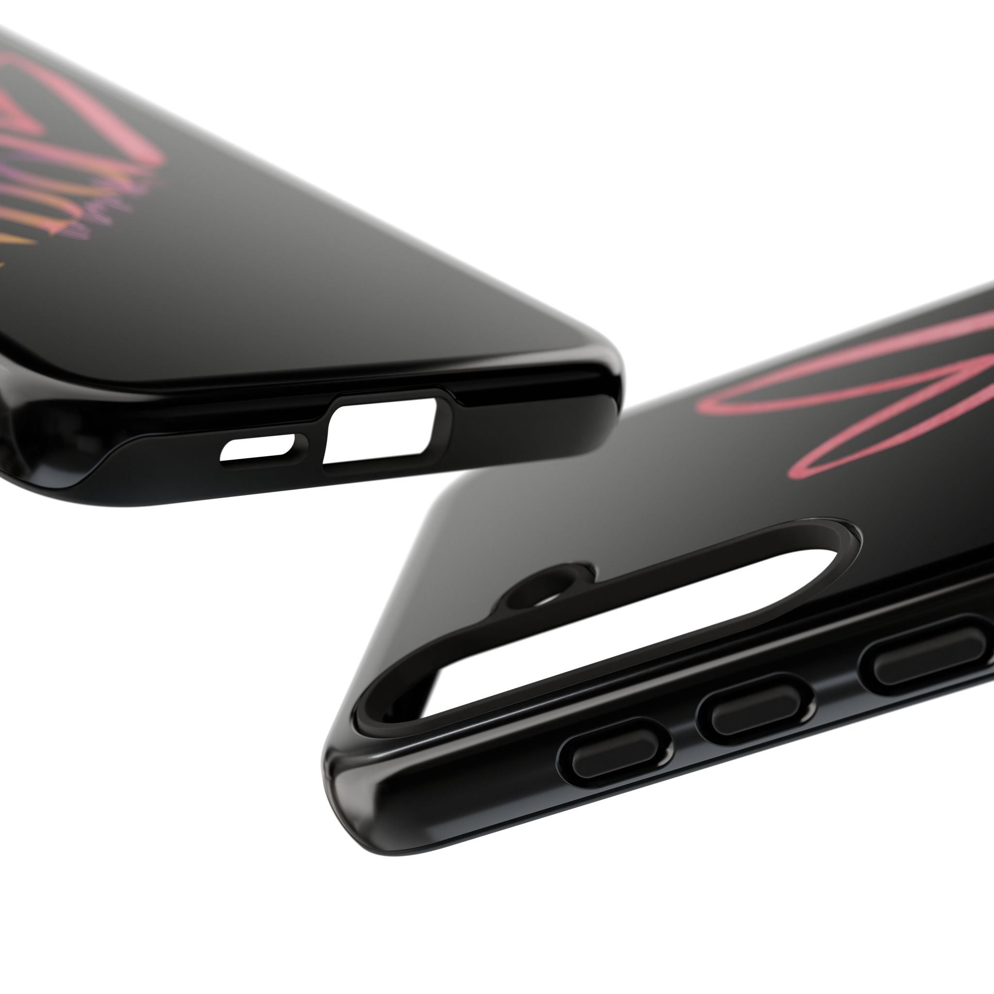 NDO Heart Phone Case – Slim Tough Protective iPhone Cover with Pink Heart Design