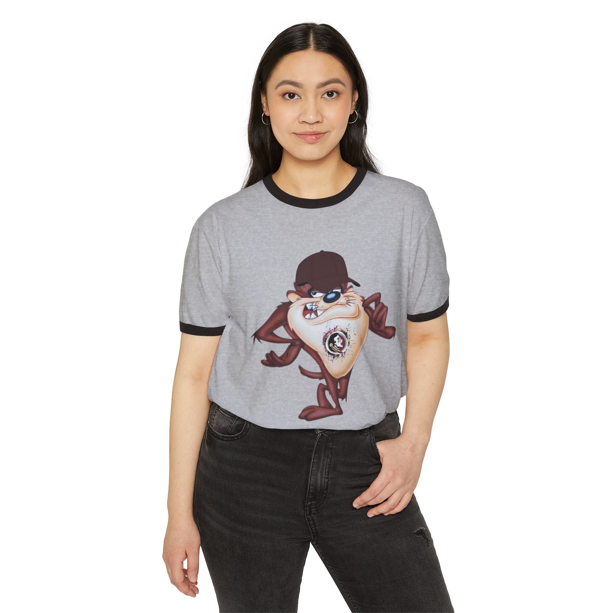 T-Shirt — Mischievous Taz FSU Graphic Ringer Tee