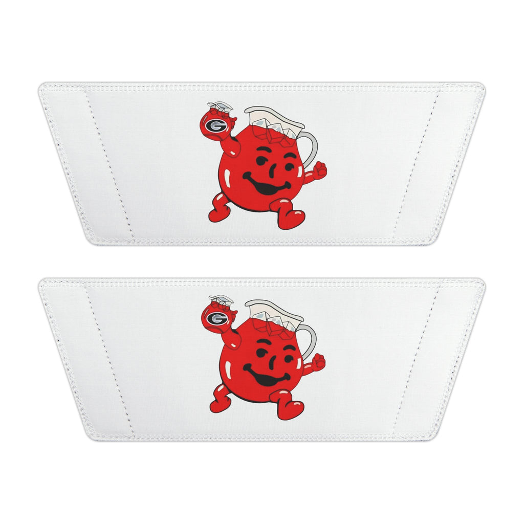GA Bulldogs Slide Sandals — Men's Removable-Strap Slides with Retro Kool-Aid Character Print