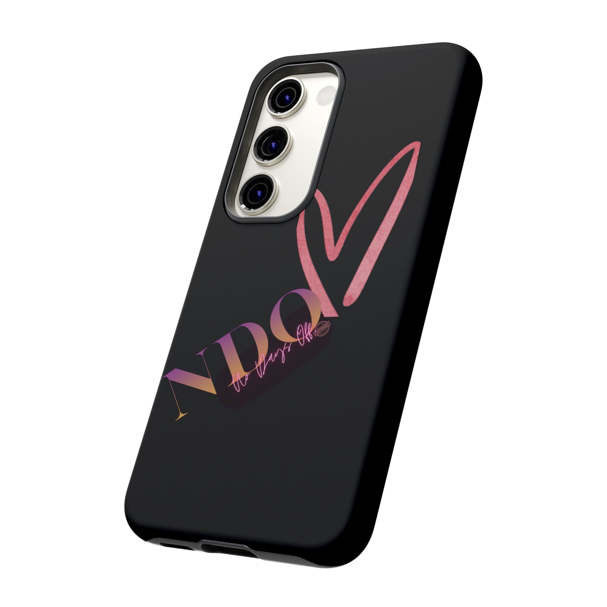 NDO Heart Phone Case – Slim Tough Protective iPhone Cover with Pink Heart Design
