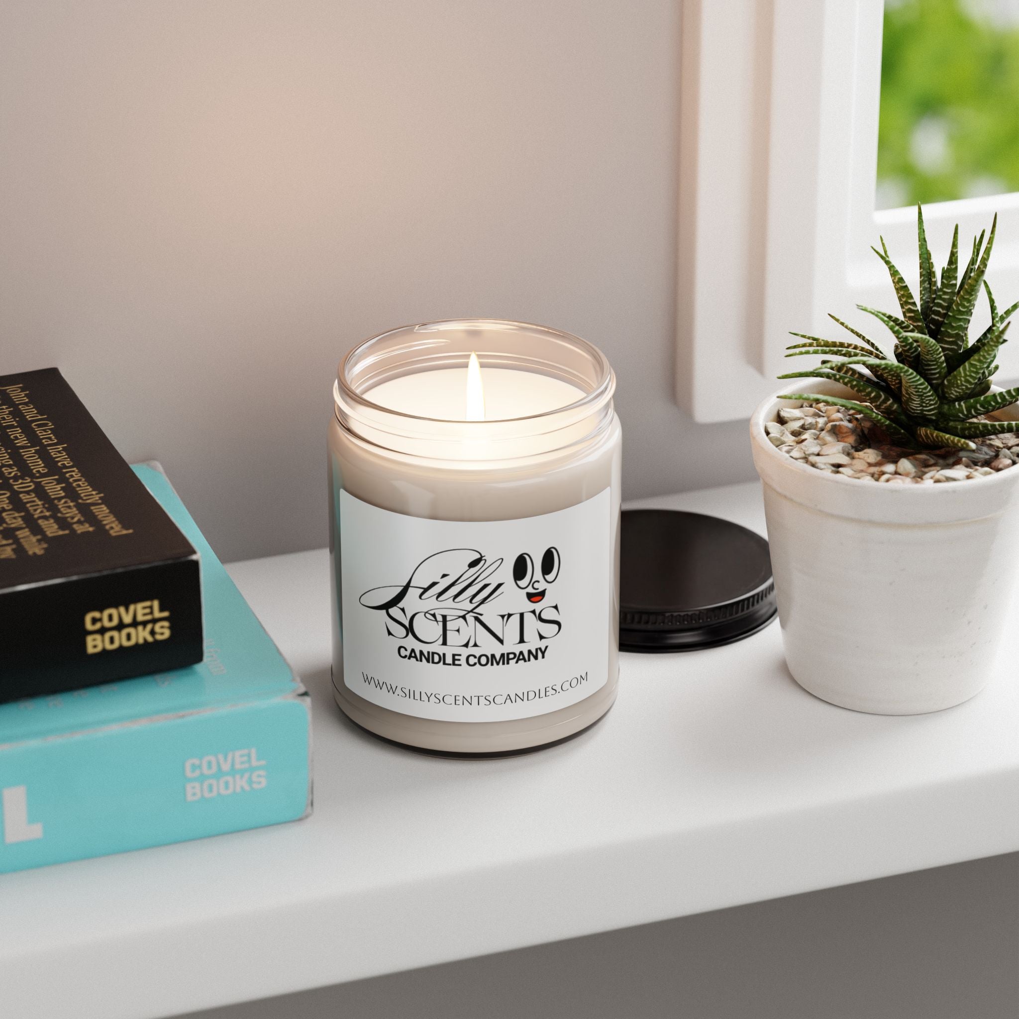 9oz Scented Soy Candle — Silly Scents Jar (Clean, Fresh Aromas)