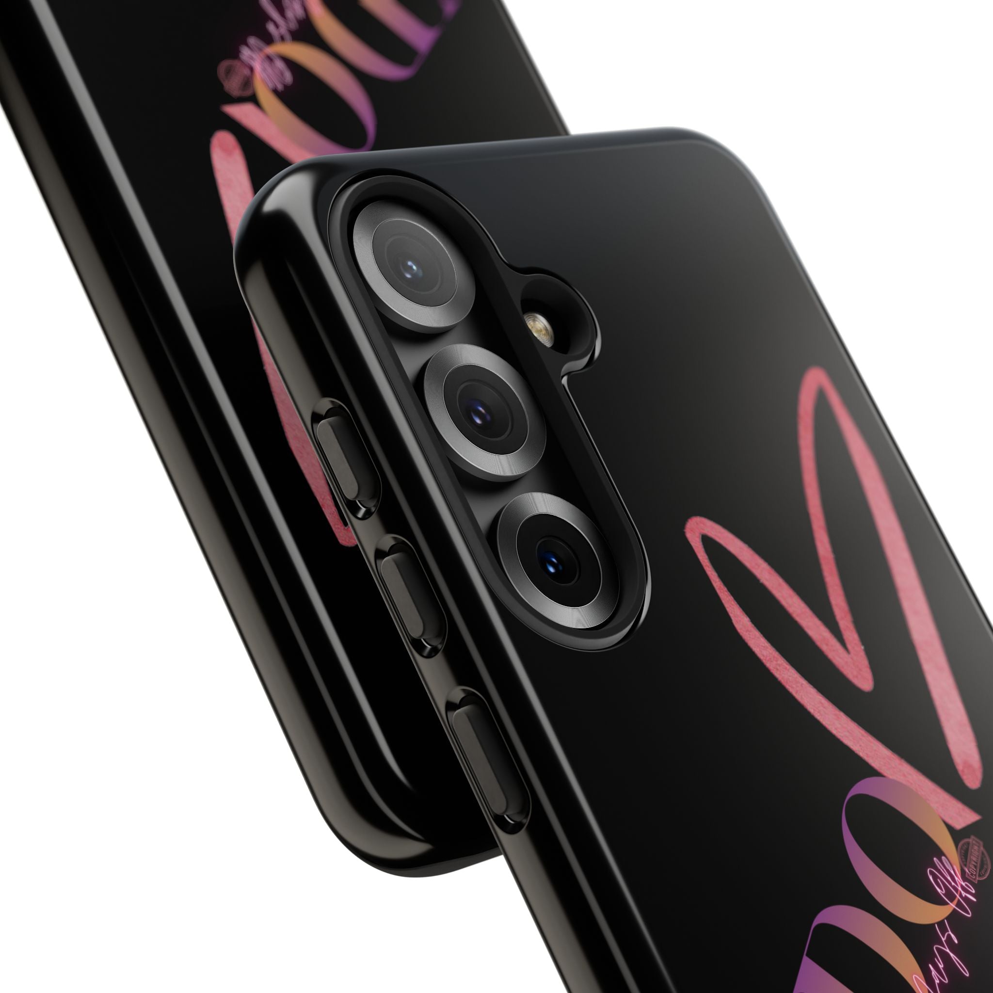 NDO Heart Phone Case – Slim Tough Protective iPhone Cover with Pink Heart Design
