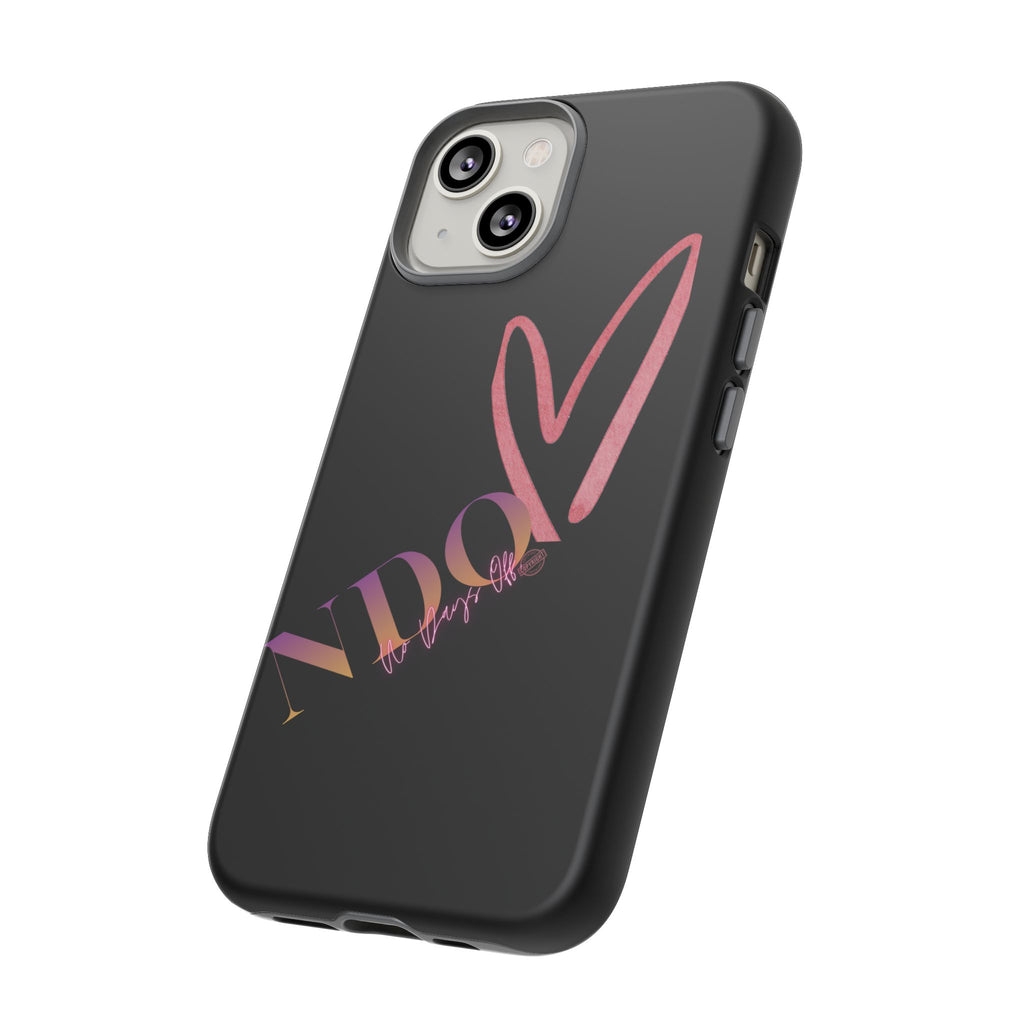 NDO Heart Phone Case – Slim Tough Protective iPhone Cover with Pink Heart Design