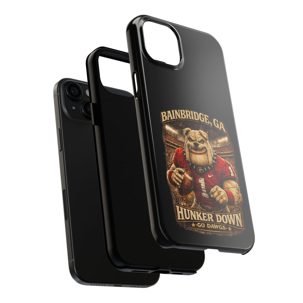 Bainbridge GA Bulldog Football Tough Phone Case — "Hunker Down" Game Day Protector
