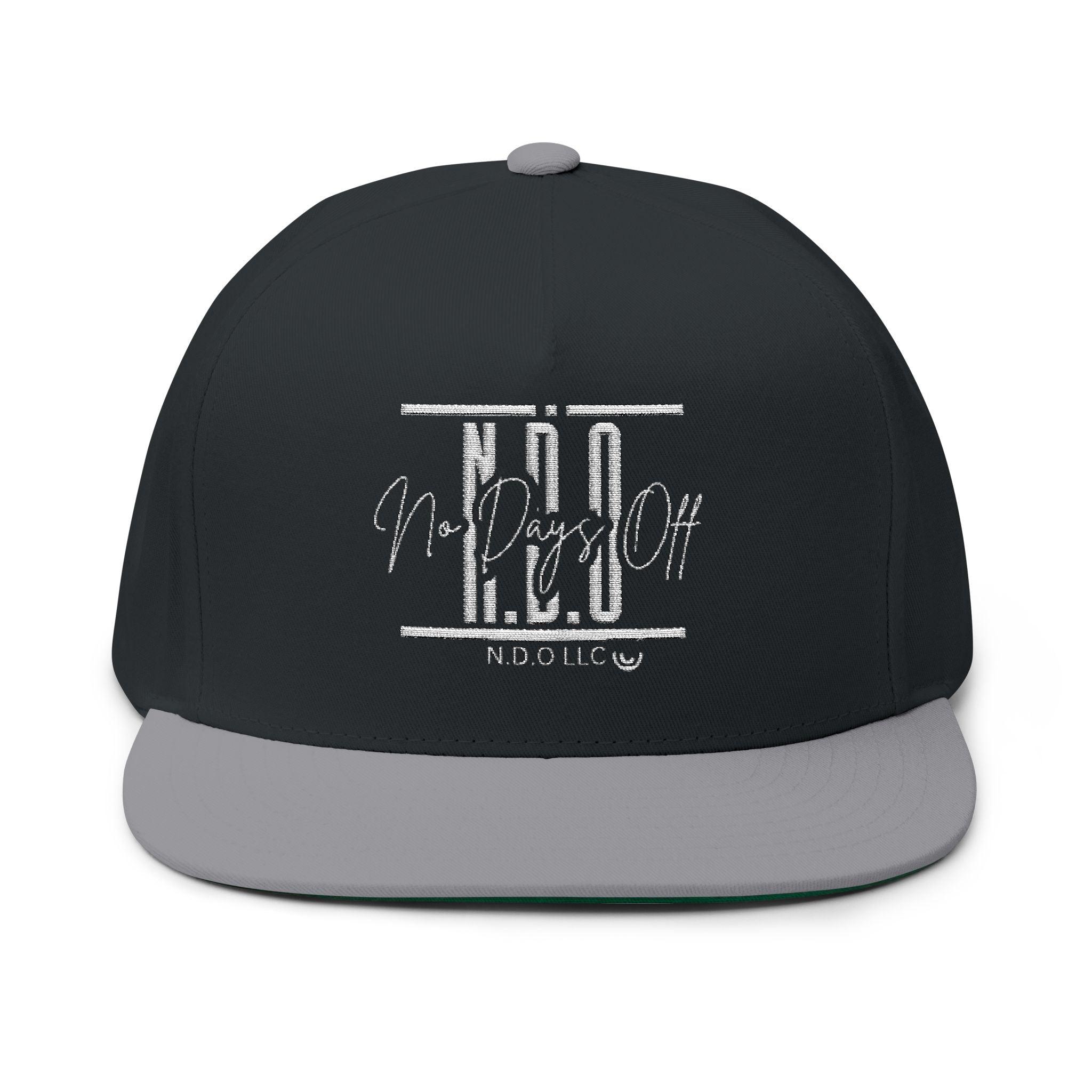 Flat Bill Cap — Embroidered NDO Streetwear Snapback