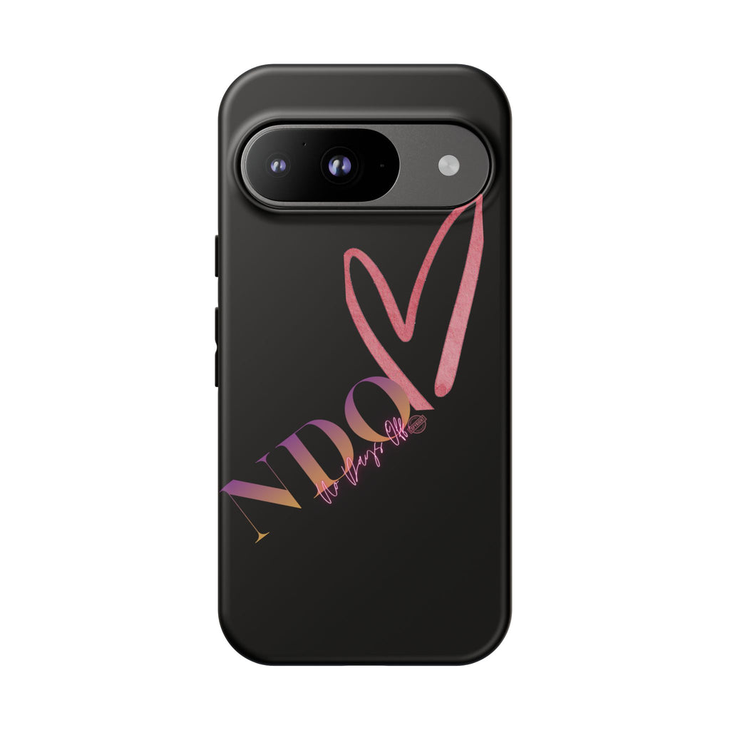 NDO Heart Phone Case – Slim Tough Protective iPhone Cover with Pink Heart Design