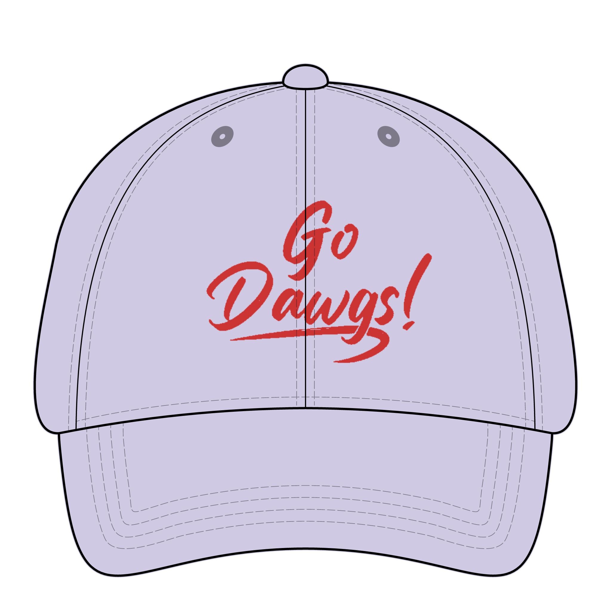 Go Dawgs-Women's Pigment-Dyed Cap with Fashion Undervisor (Embroidery)