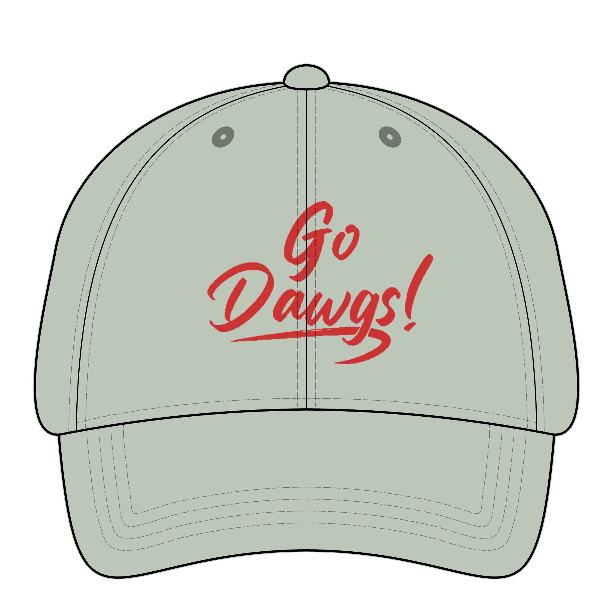 Go Dawgs-Women's Pigment-Dyed Cap with Fashion Undervisor (Embroidery)