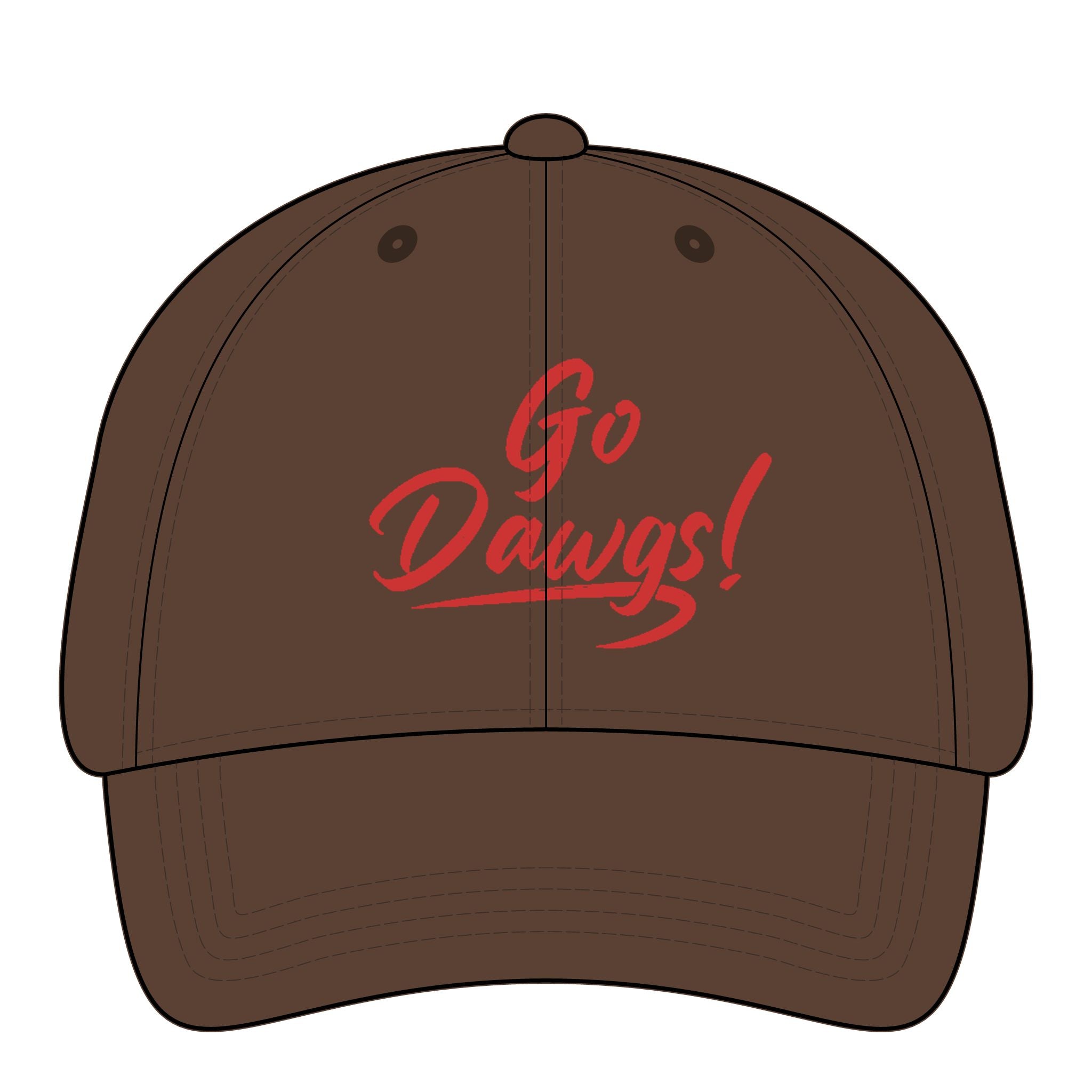 Go Dawgs-Women's Pigment-Dyed Cap with Fashion Undervisor (Embroidery)