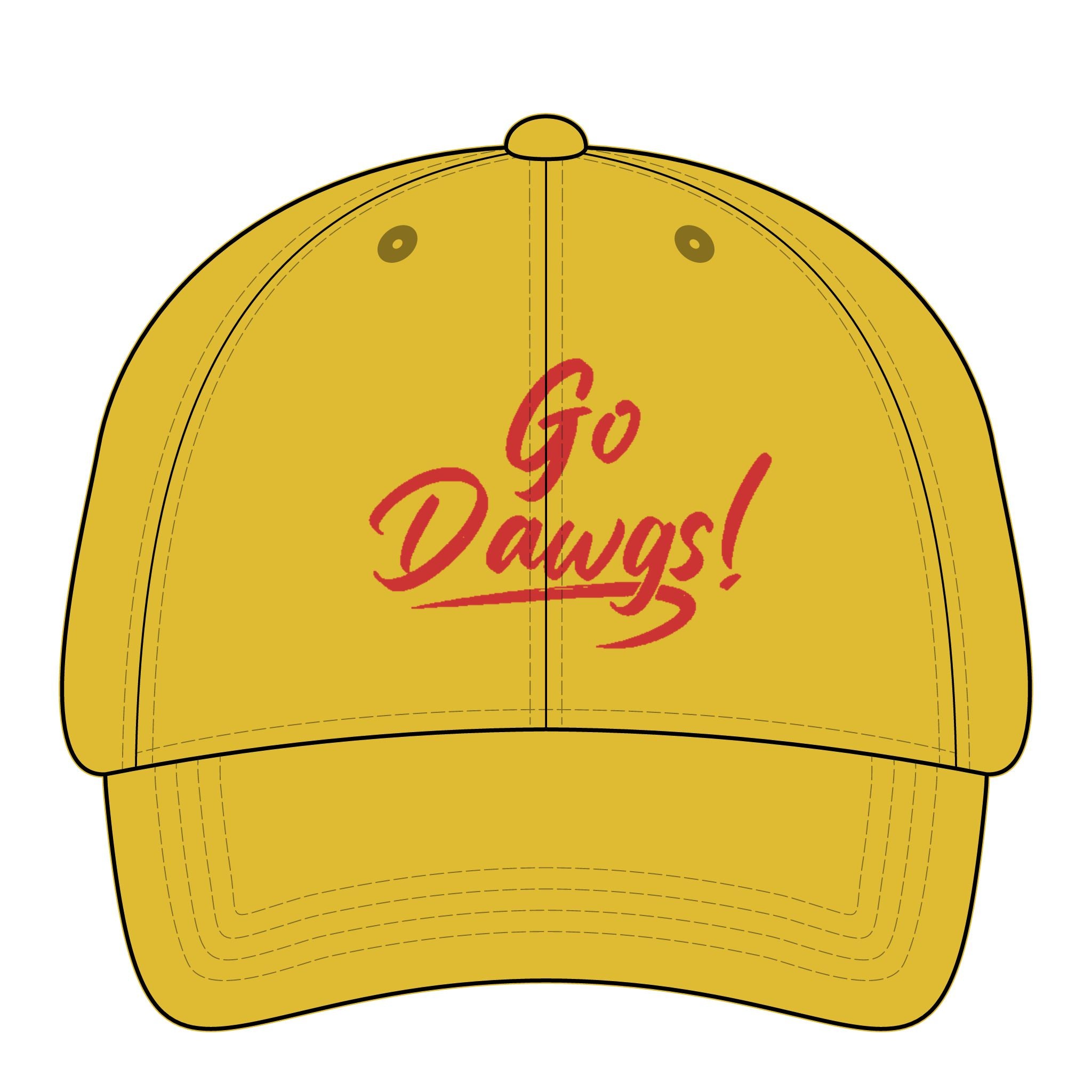 Go Dawgs-Women's Pigment-Dyed Cap with Fashion Undervisor (Embroidery)