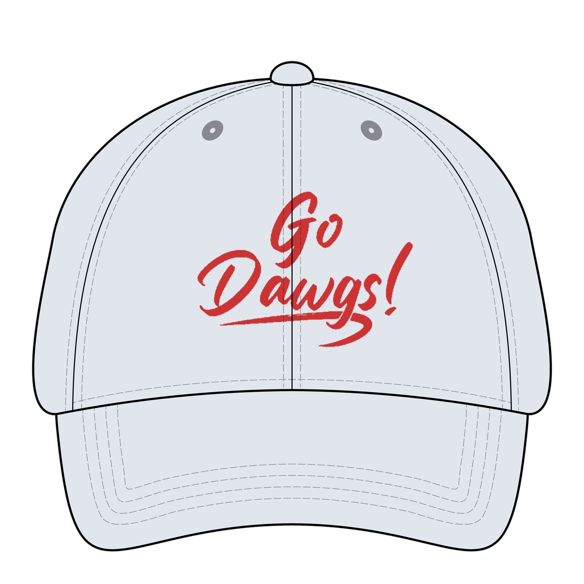 Go Dawgs-Women's Pigment-Dyed Cap with Fashion Undervisor (Embroidery)