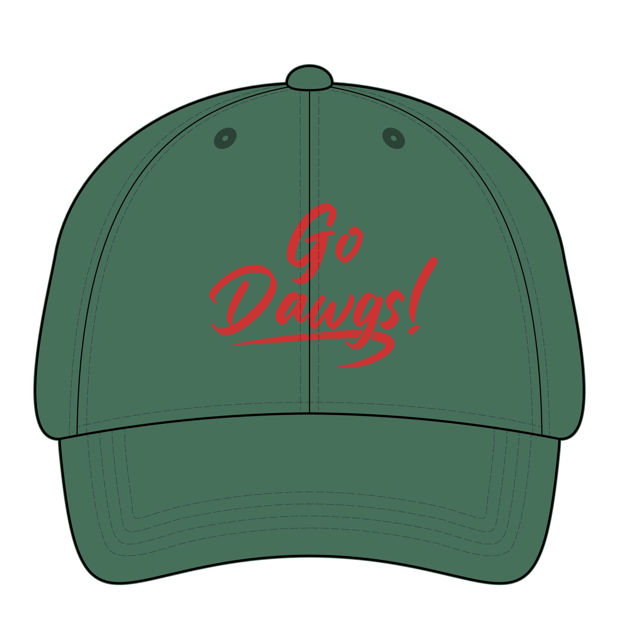 Go Dawgs-Women's Pigment-Dyed Cap with Fashion Undervisor (Embroidery)