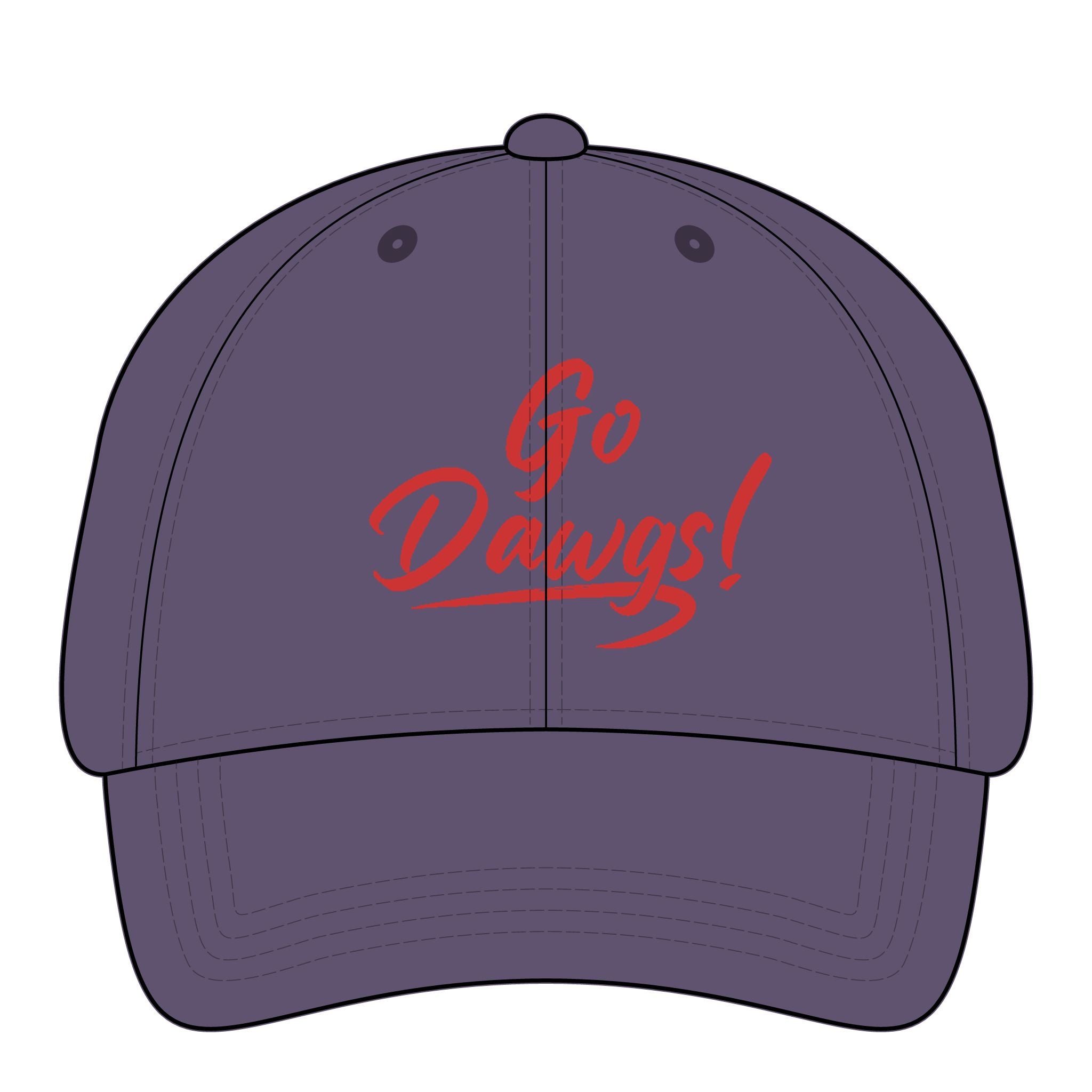 Go Dawgs-Women's Pigment-Dyed Cap with Fashion Undervisor (Embroidery)
