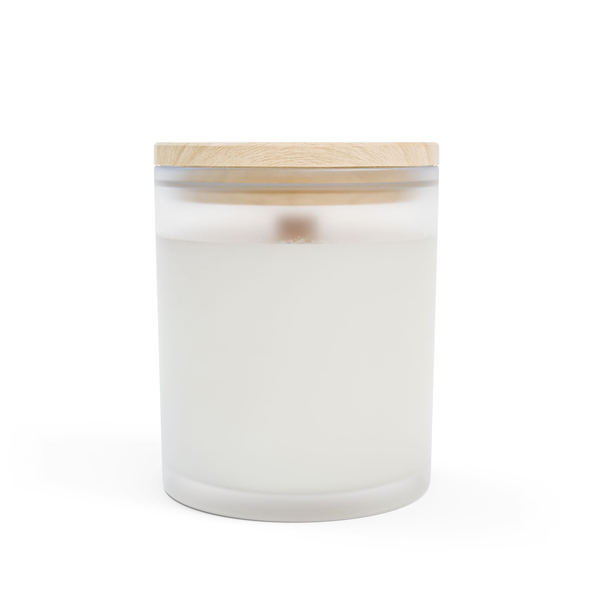 Frosted Glass Candle - Silly Scents 11oz Soy Candle with Wooden Lid