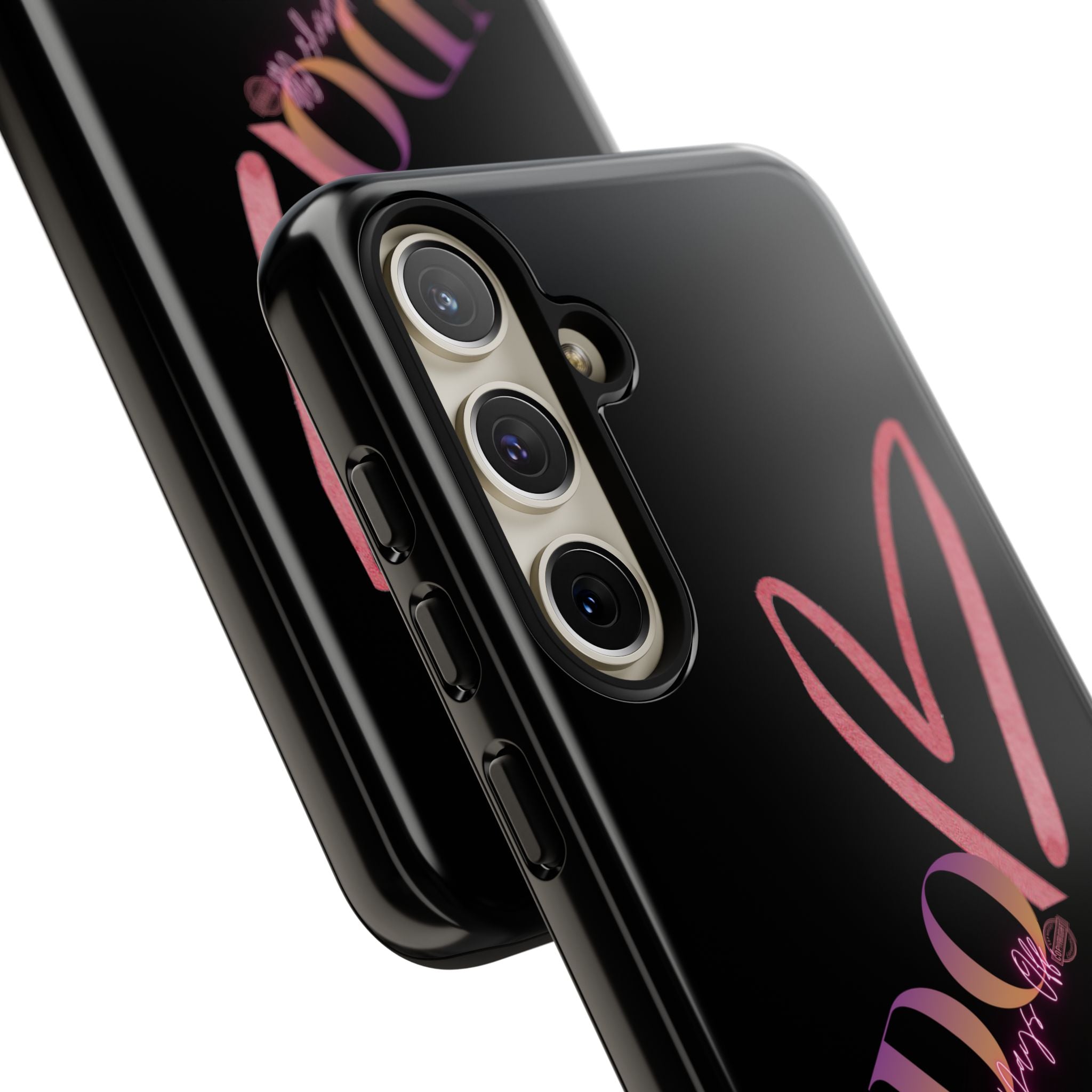 NDO Heart Phone Case – Slim Tough Protective iPhone Cover with Pink Heart Design