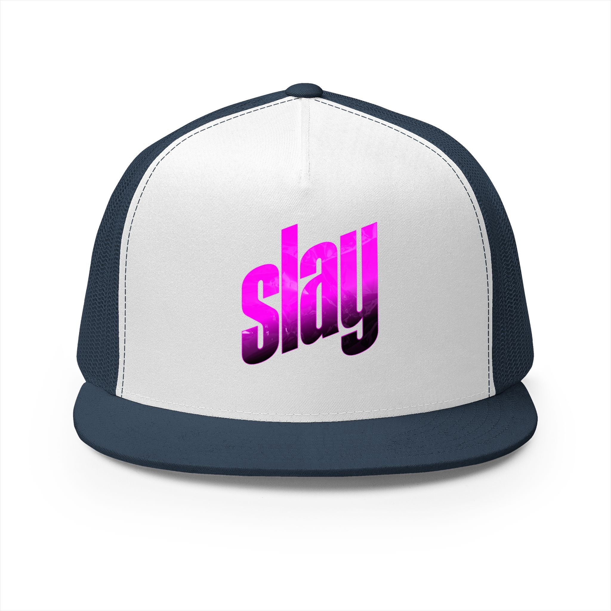 Slay Pink Gradient Trucker Cap