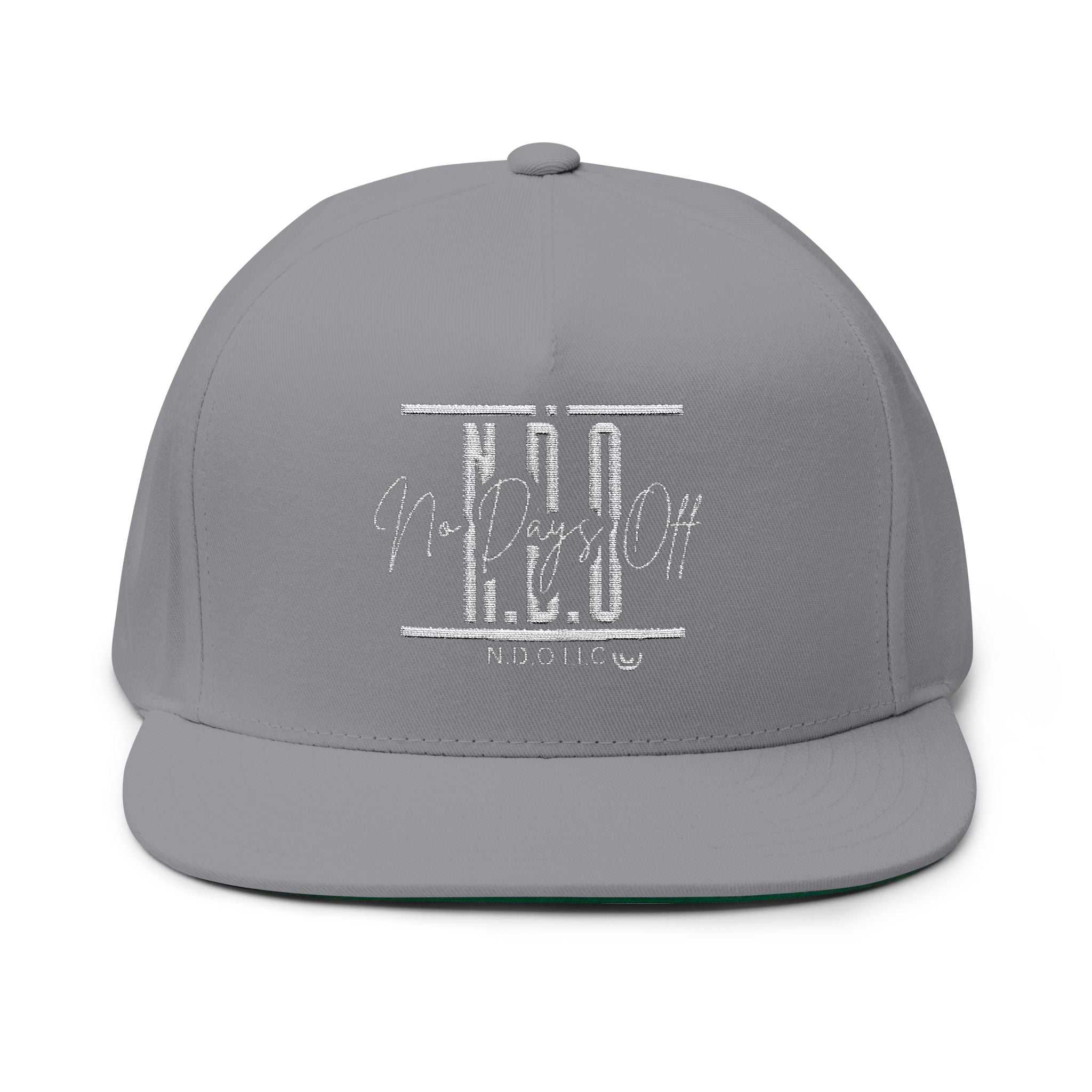 Flat Bill Cap — Embroidered NDO Streetwear Snapback