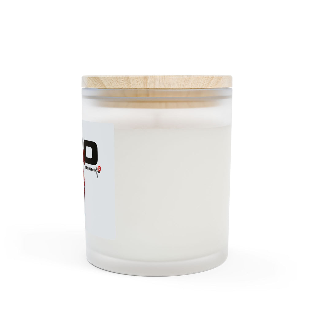 Frosted Glass Candle — NDO Heart Design 11oz