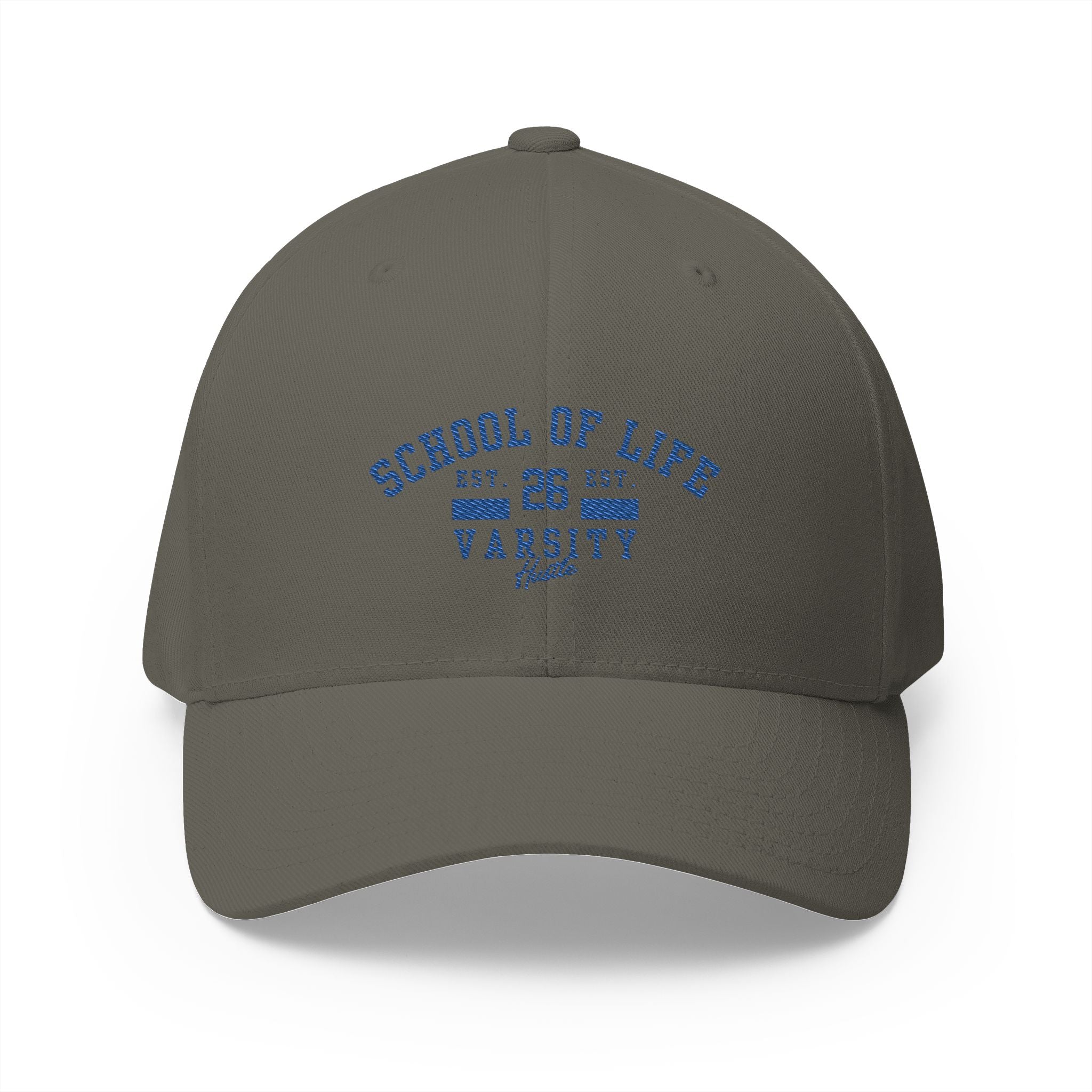 School of Life Varsity Cap — Embroidered Closed-Back Baseball Hat