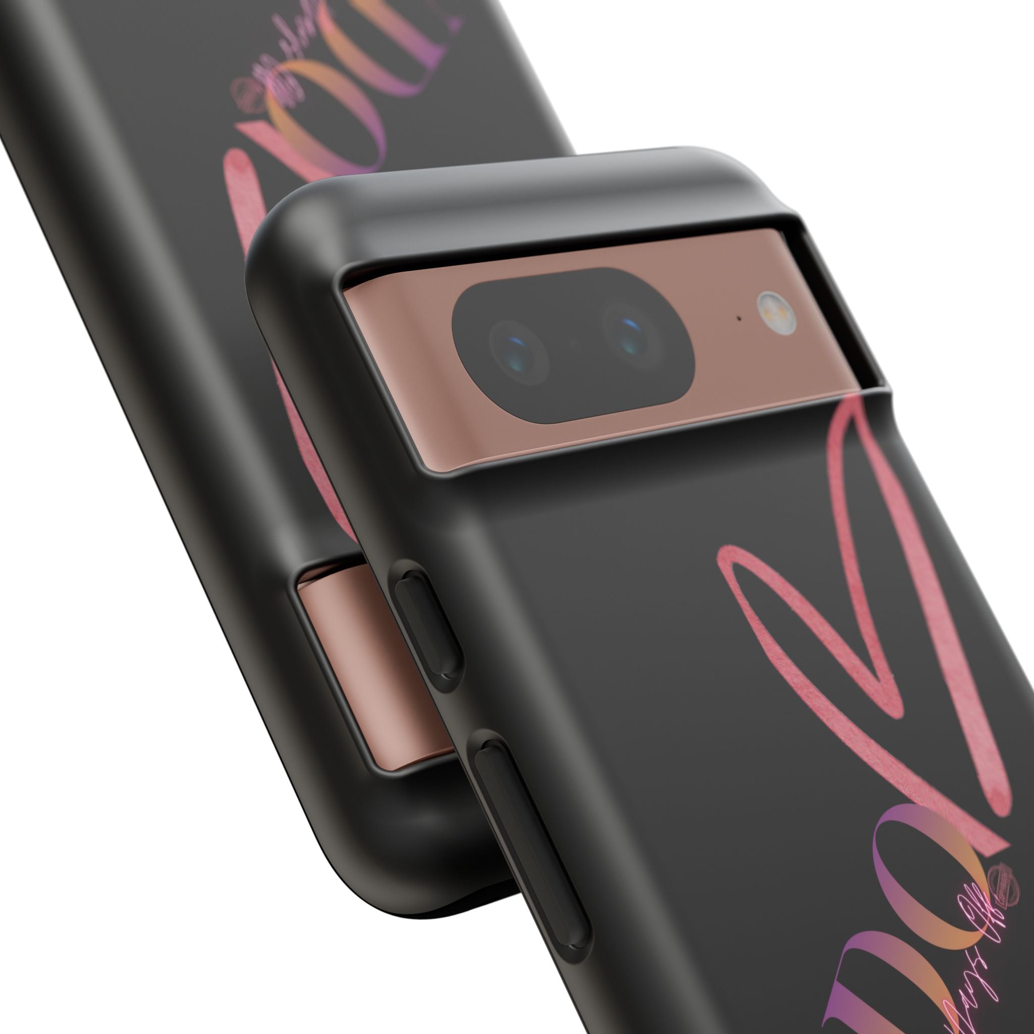 NDO Heart Phone Case – Slim Tough Protective iPhone Cover with Pink Heart Design