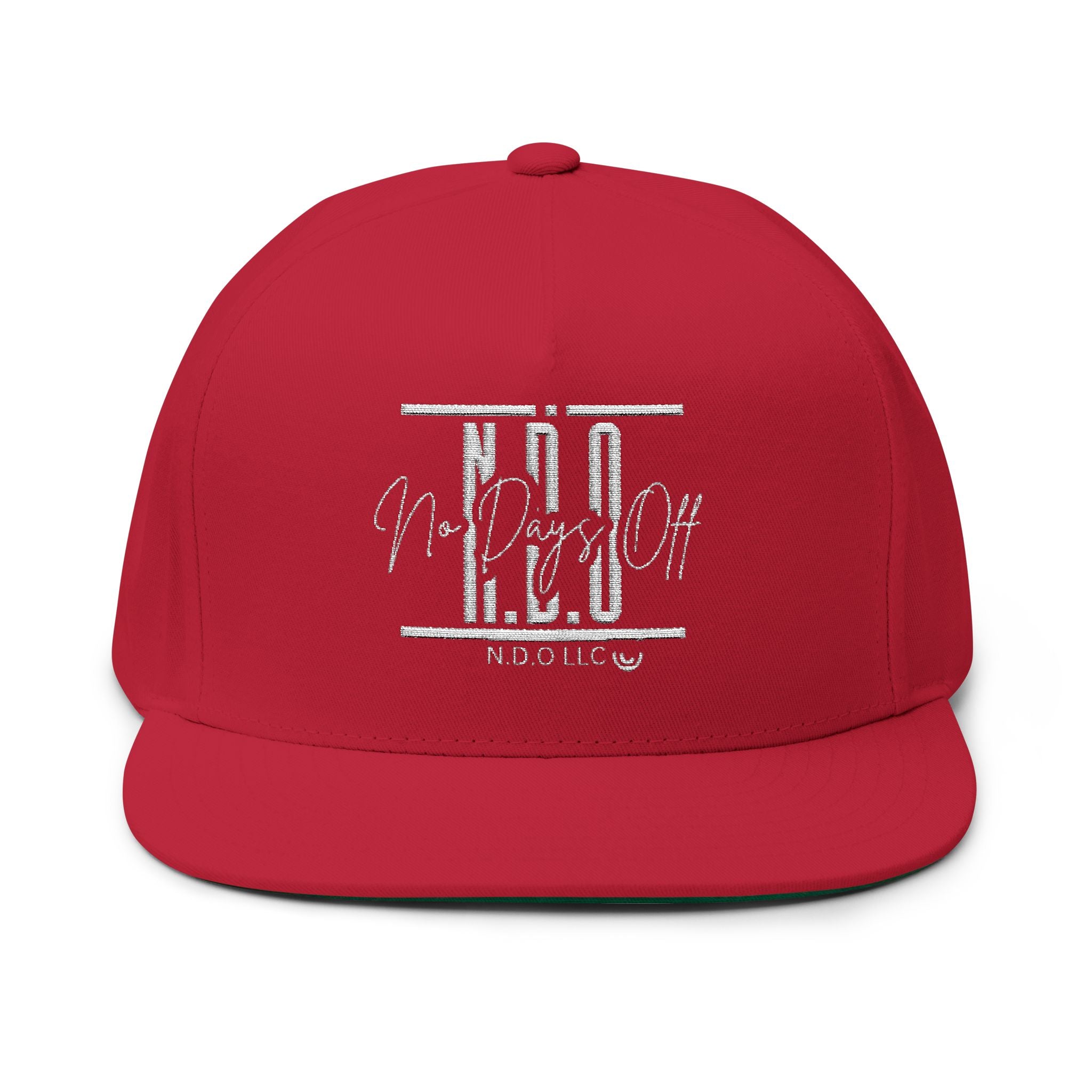 Flat Bill Cap — Embroidered NDO Streetwear Snapback