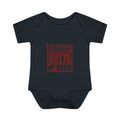 Straight Outta Bama Infant Bodysuit — Alabama Baby Onesie (Crimson Elephant Design)