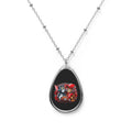 GA Bulldogs Oval Necklace