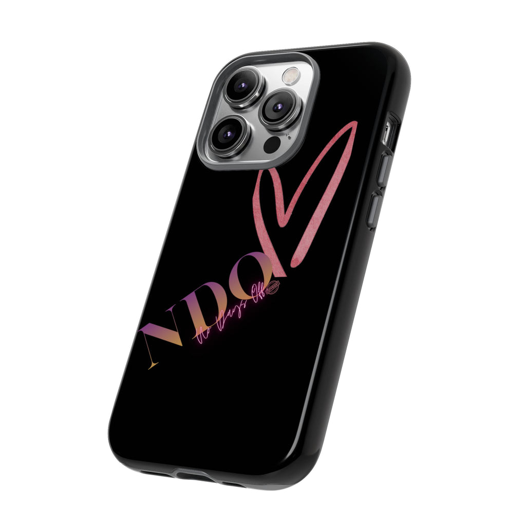 NDO Heart Phone Case – Slim Tough Protective iPhone Cover with Pink Heart Design