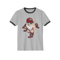 College Mascot Ringer T-Shirt – Retro Alabama “A” Tazmanian Devil Design