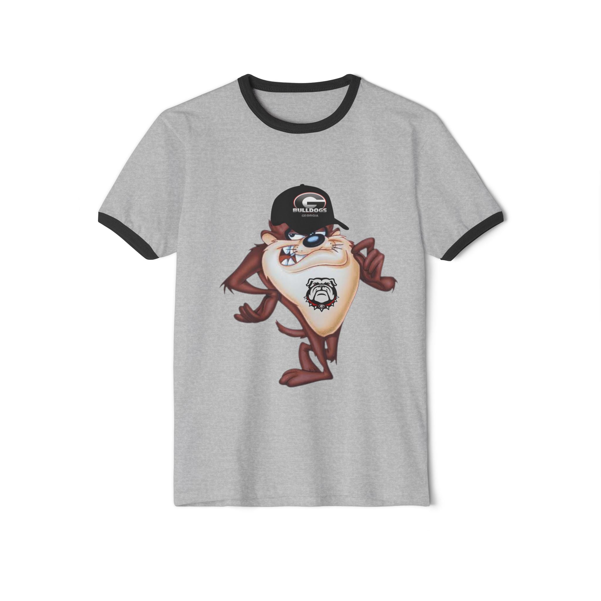 GA Bulldogs Tasmanian Devil Cartoon Ringer Tee